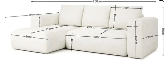 Corner Sofa Bed "FLAVIO"