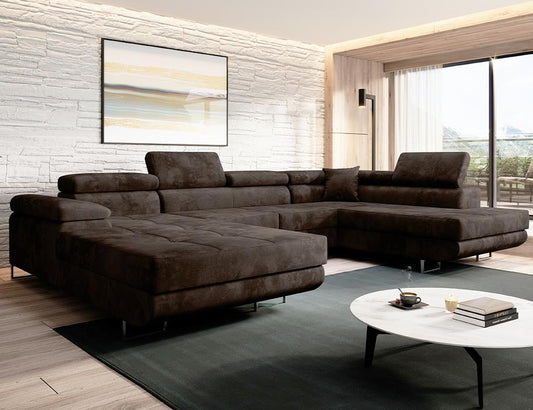 Corner Sofa Bed U shape “ASTRO U” EASY CLEAN velvet!