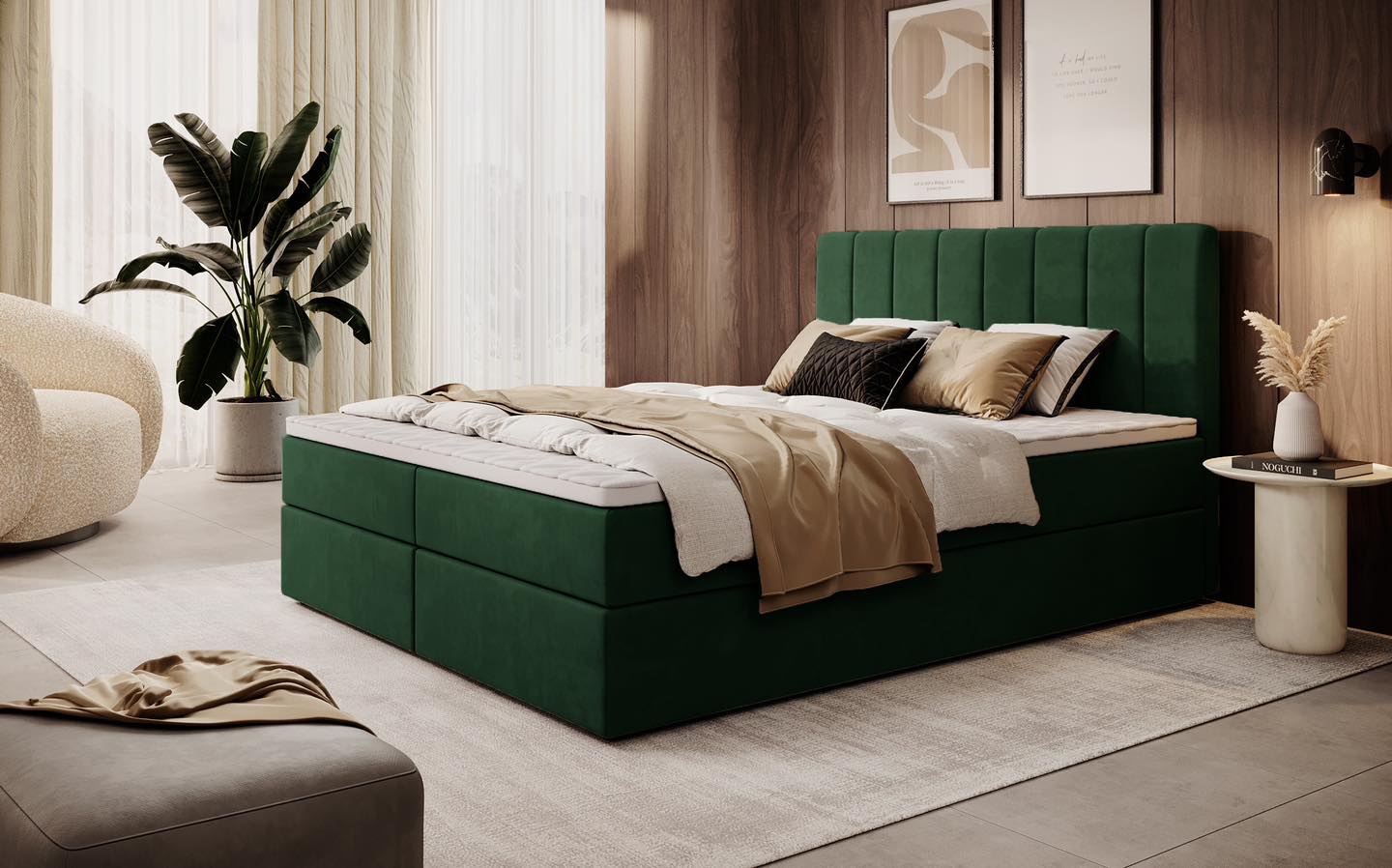 Continental Bed “ALFA” 200 x 160 cm