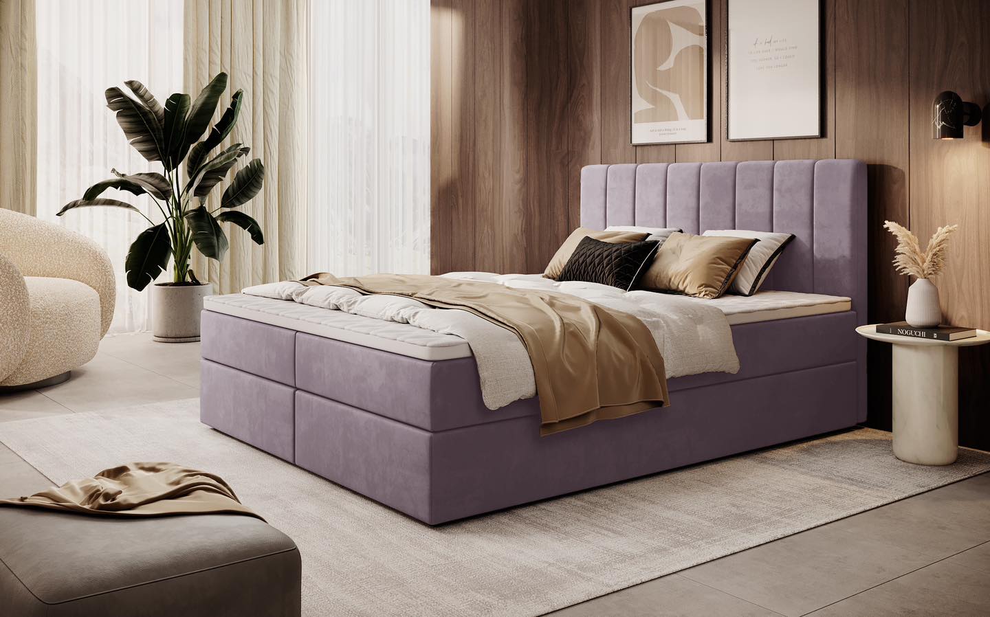 Continental Bed “ALFA” 200 x 160 cm