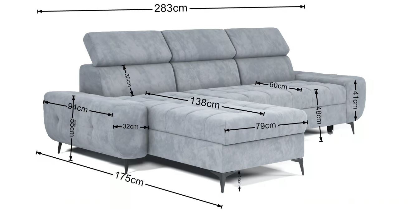 Corner Sofa Bed "COMO"